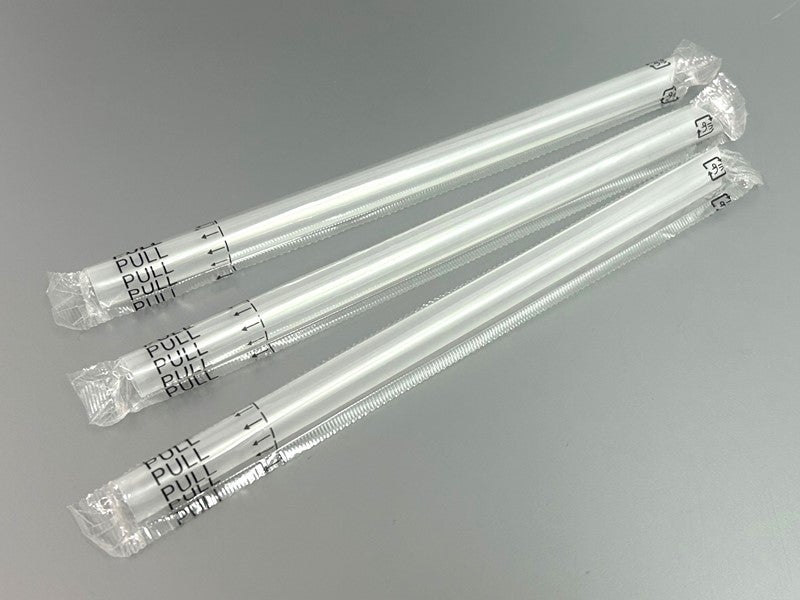 タピオカ用ストロー（透明/フィルム包装） 100本