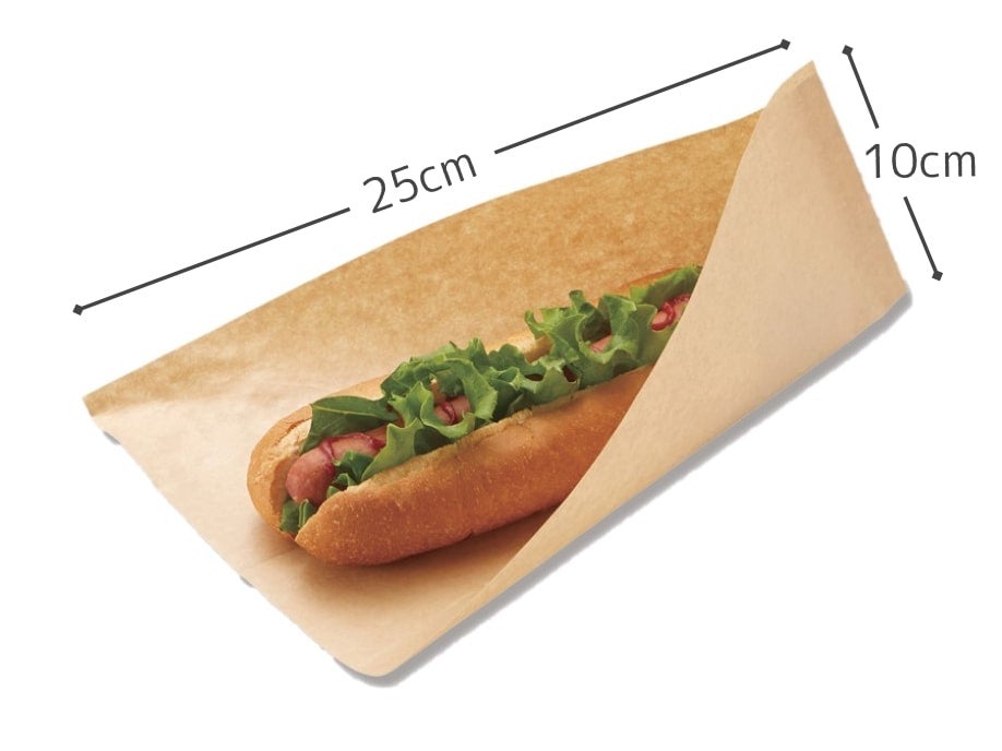 ホットドッグスリーブ（未晒無地・L） 100枚