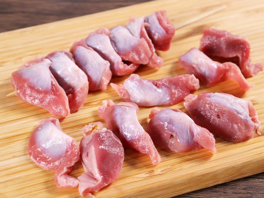 国産砂肝・1本約40g×12本入・15cm串