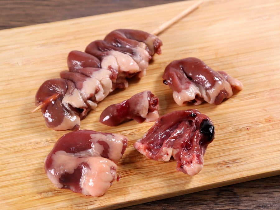 国産ハツ・1本約35g×20本入・15cm串