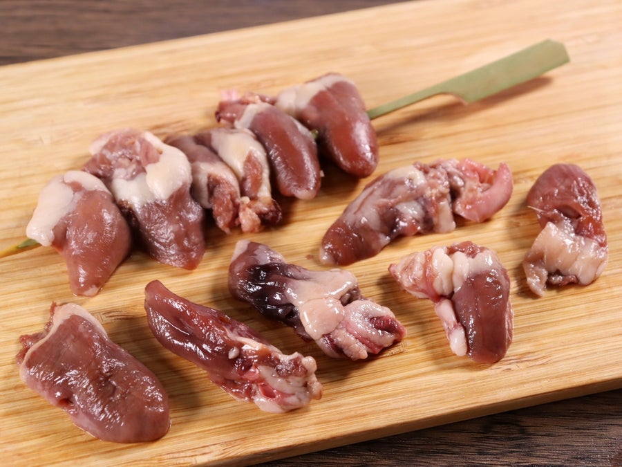 国産ハツ・1本約40g×20本入・18cm鉄砲串