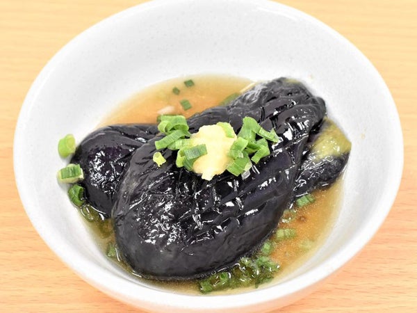 レンジで簡単!なすの揚げびたし