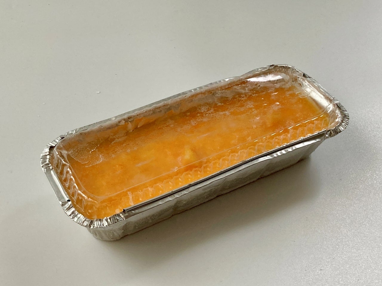 アルミケースから外してカット