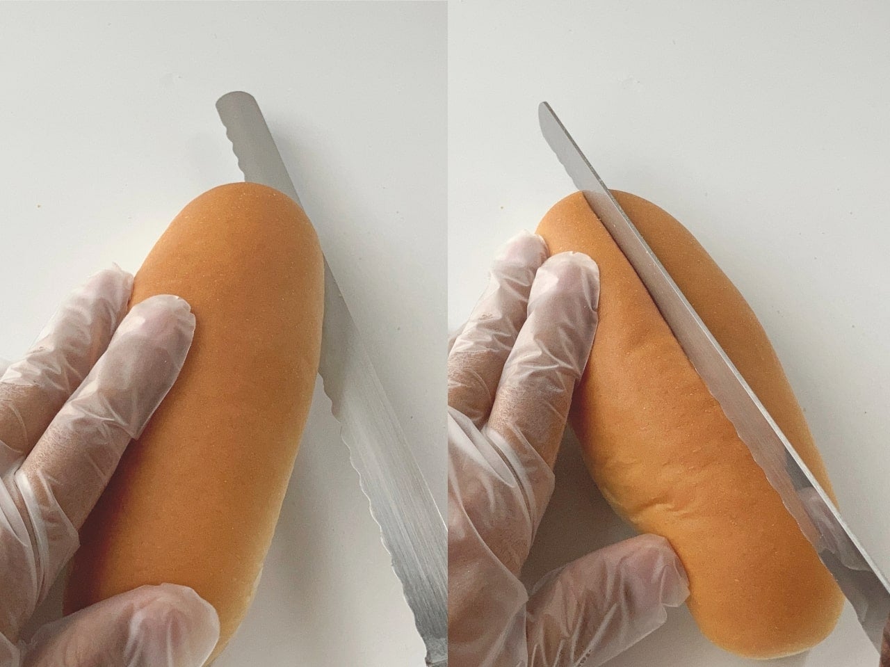 切り方は挟む具材にあわせて