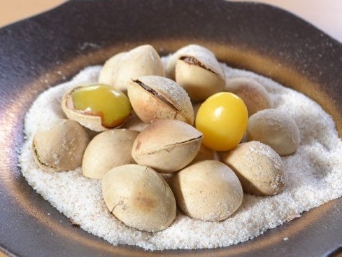 塩と一緒に乾煎り