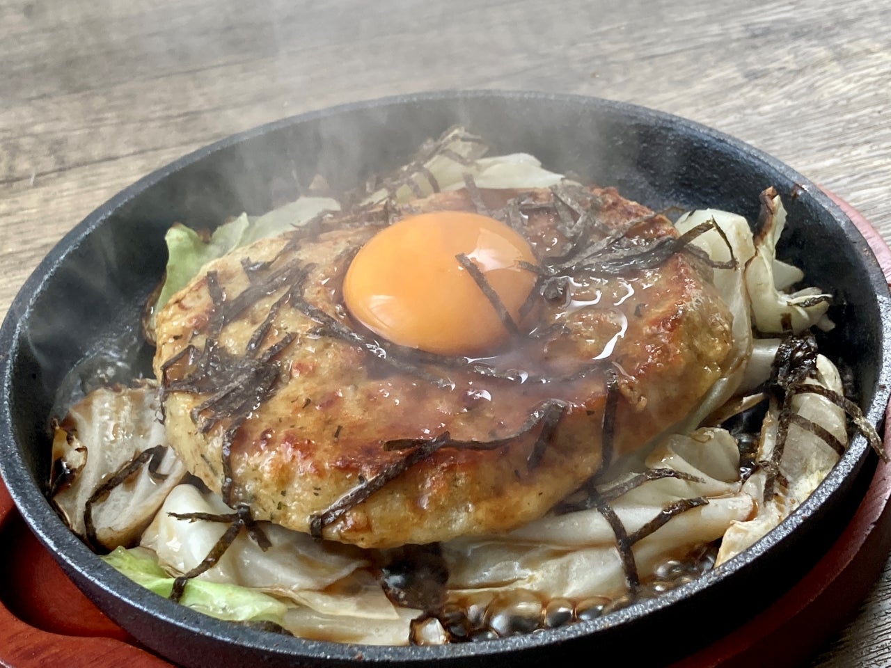 鉄板月見つくね焼き定食