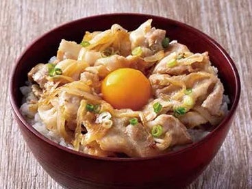 月見スタミナ丼