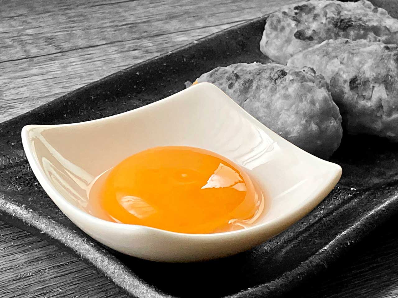 卵黄用の小皿不要