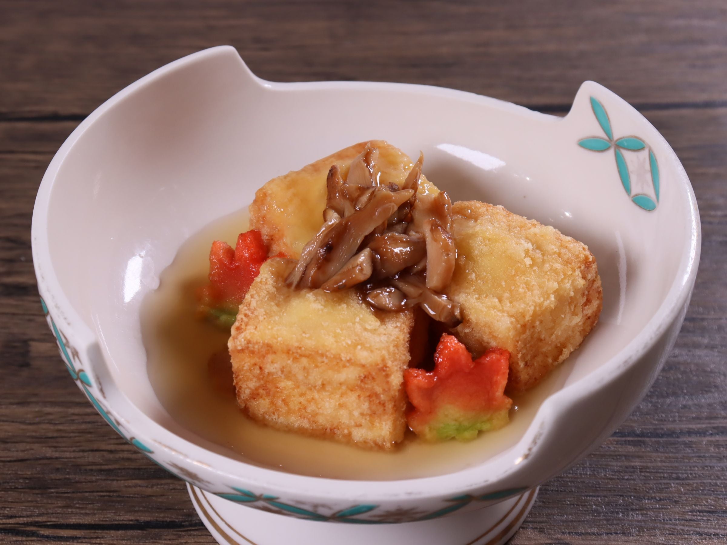 揚げだし豆腐　松茸あんかけ
