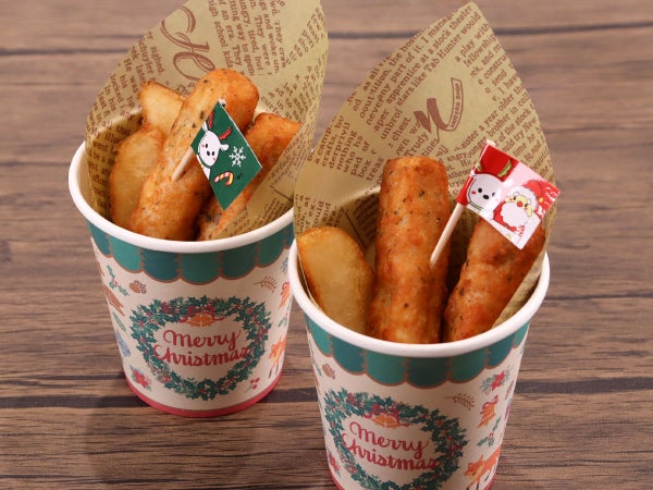 チキンスティックのクリスマスカップ