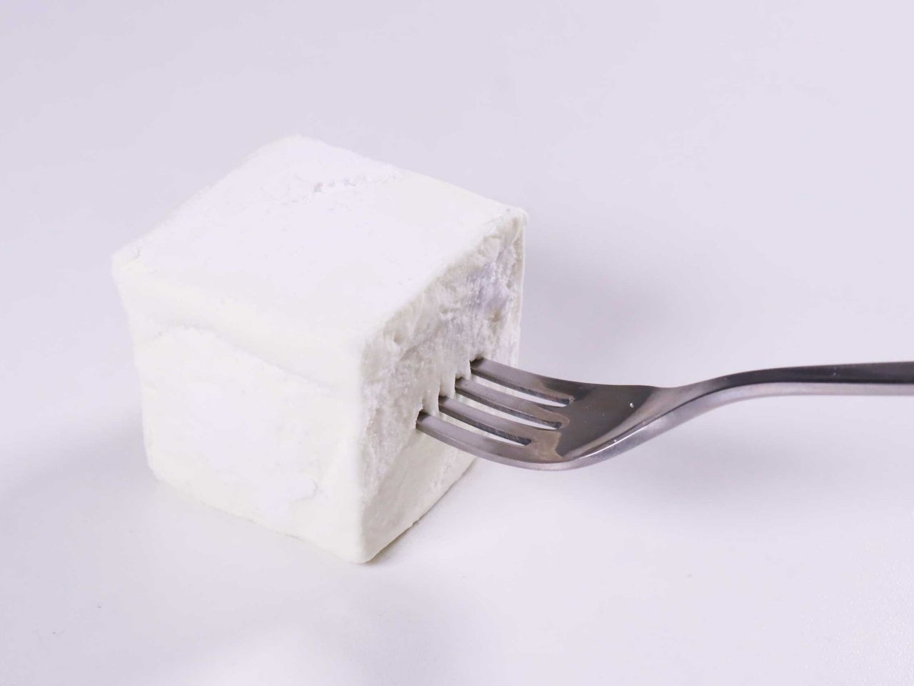 フォークで刺した状態