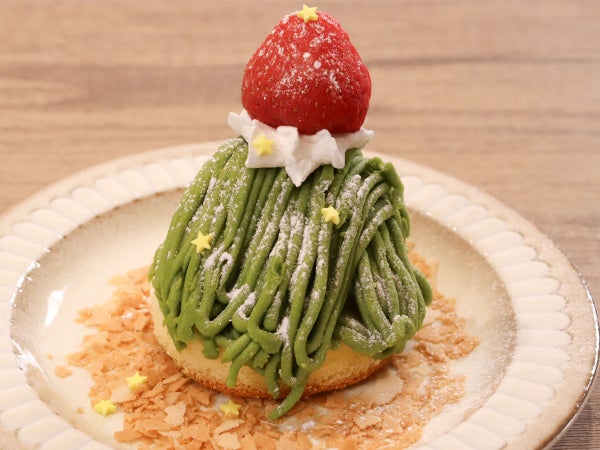 ちょっとのアレンジでクリスマスデザートに♪クリスマスモンブラン