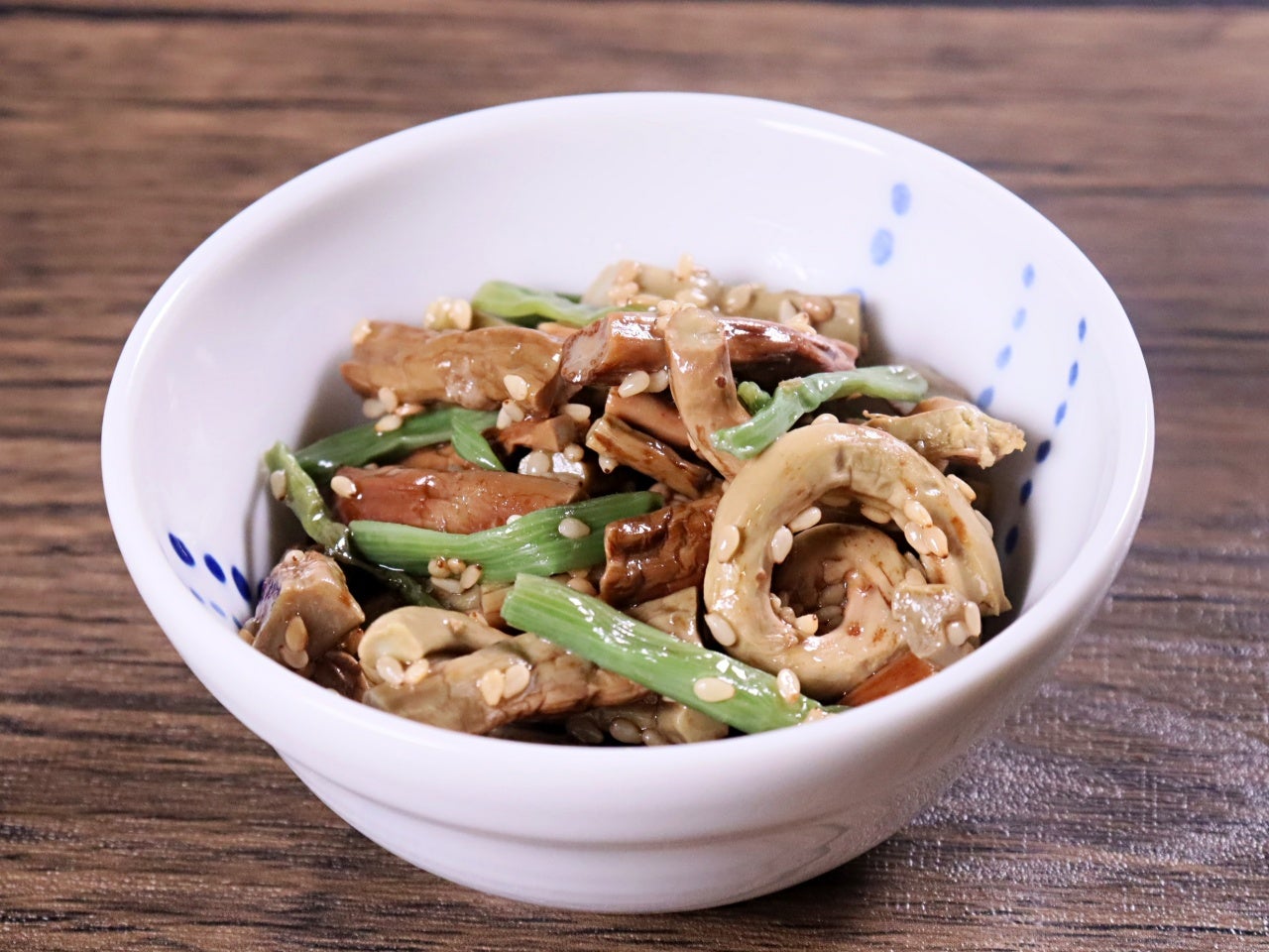 せりと太ぜんまいの粒ごま和え 1kg