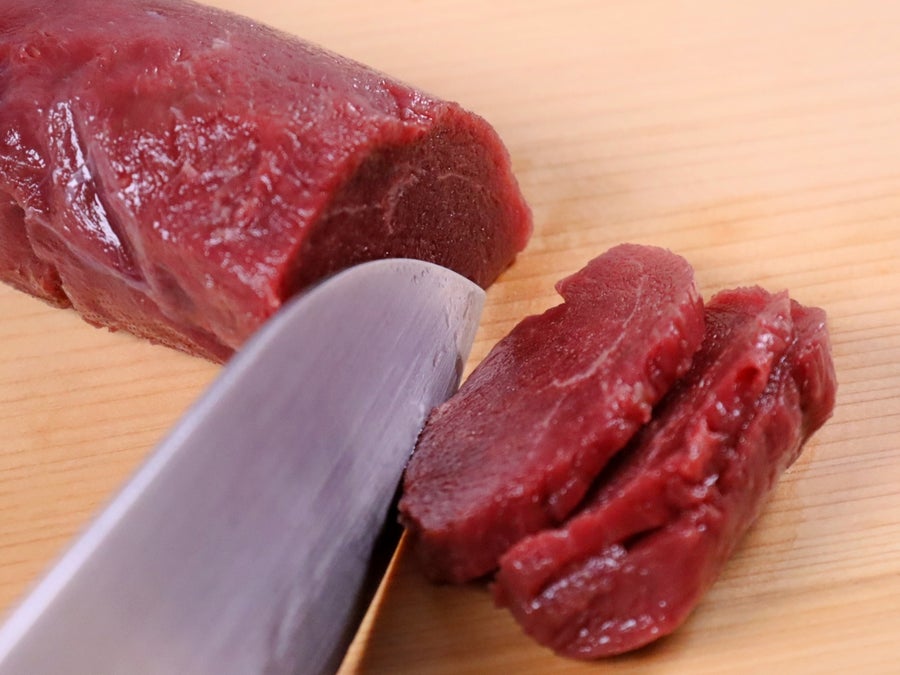 スライスは繊維を断つ方向で