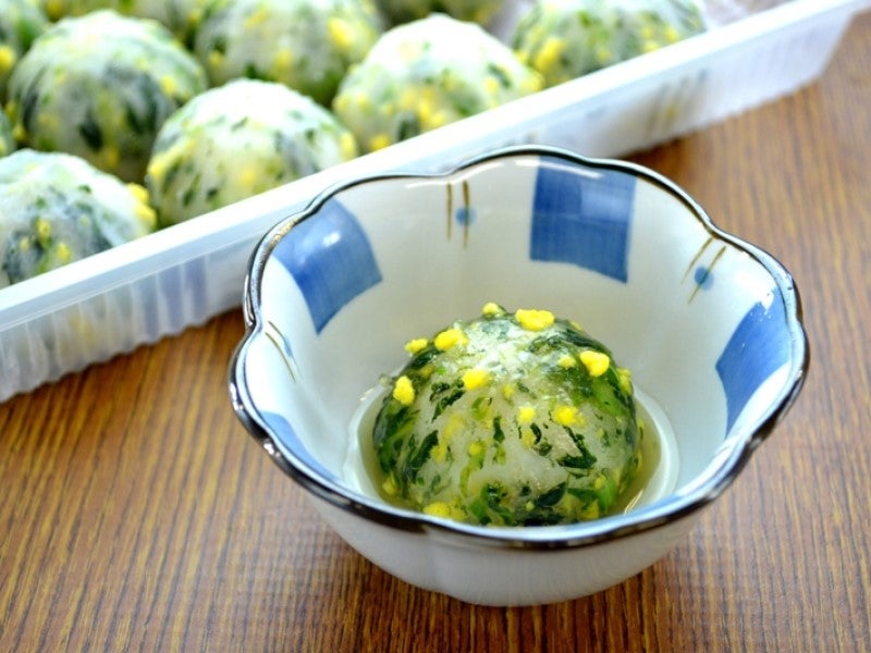 菜の花と里芋の葛衣蒸し 18個