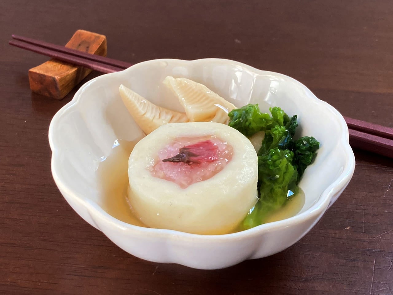 桜と道明寺のすり身蒸し 14個