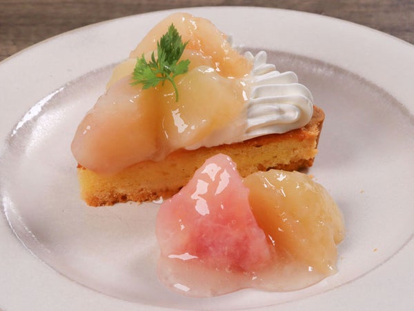 材料たったの4つ!店内仕込みの白桃タルト