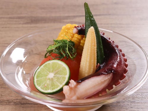 夏野菜とタコのひんやり冷やしおでん