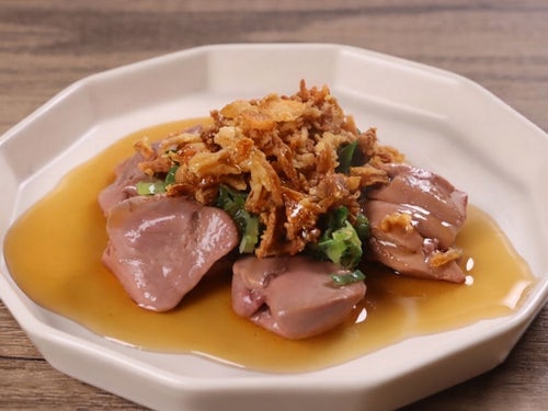 ふわとろレバー 焦葱胡麻油