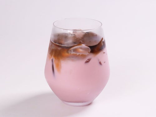 ほっこり紫いものカフェラテ