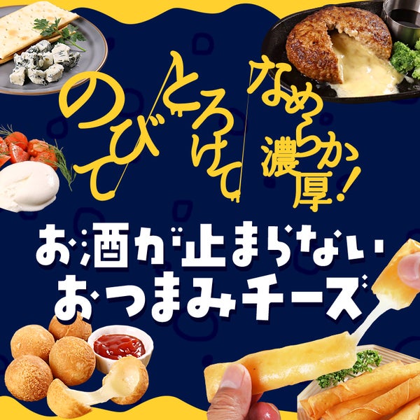 のびて とろけて なめらか濃厚！お酒が止まらないおつまみチーズ